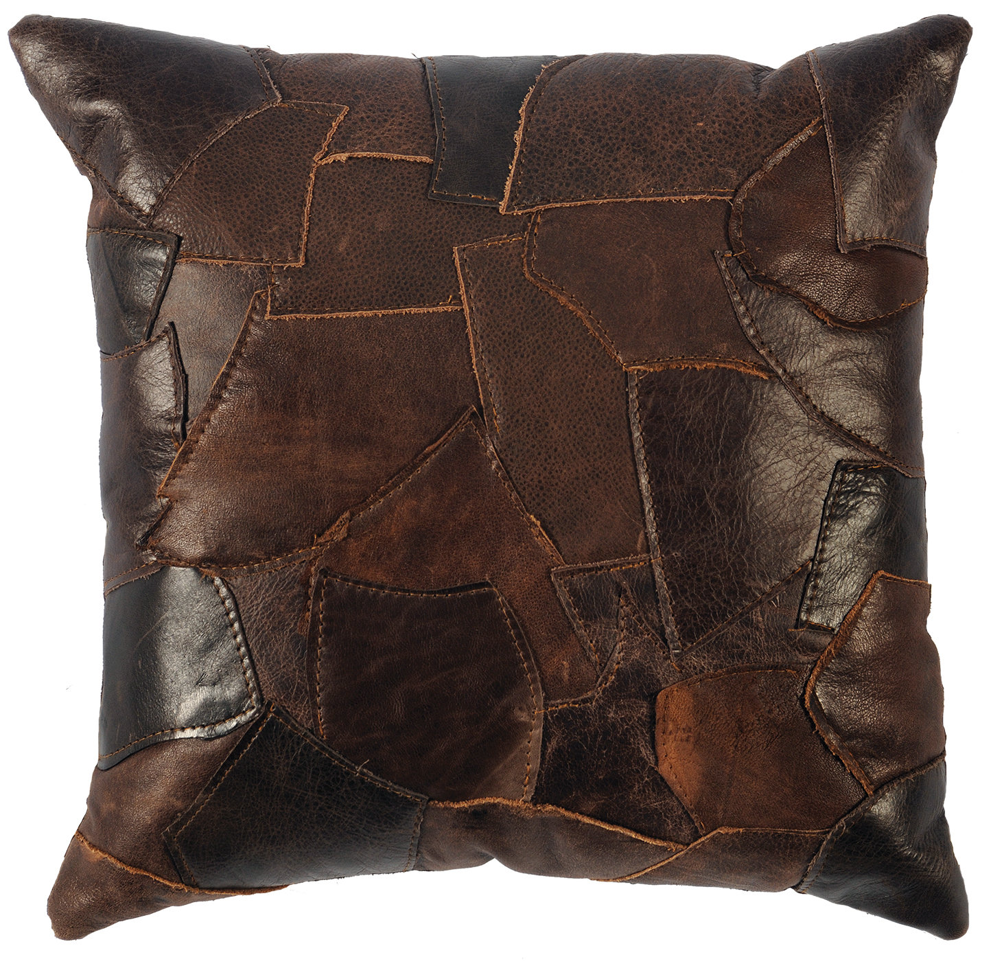 Wooded River Leather Throw Pillow Reviews Wayfair